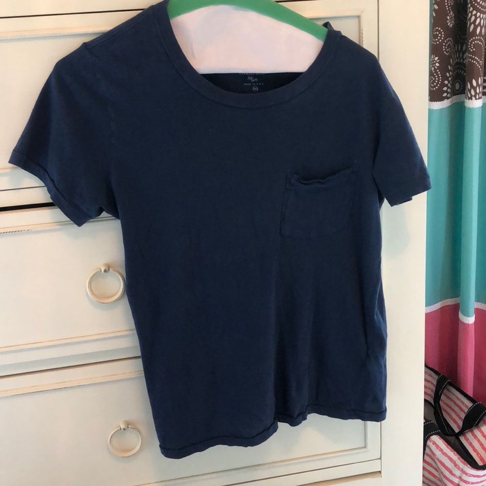 J. Crew navy pocket tee